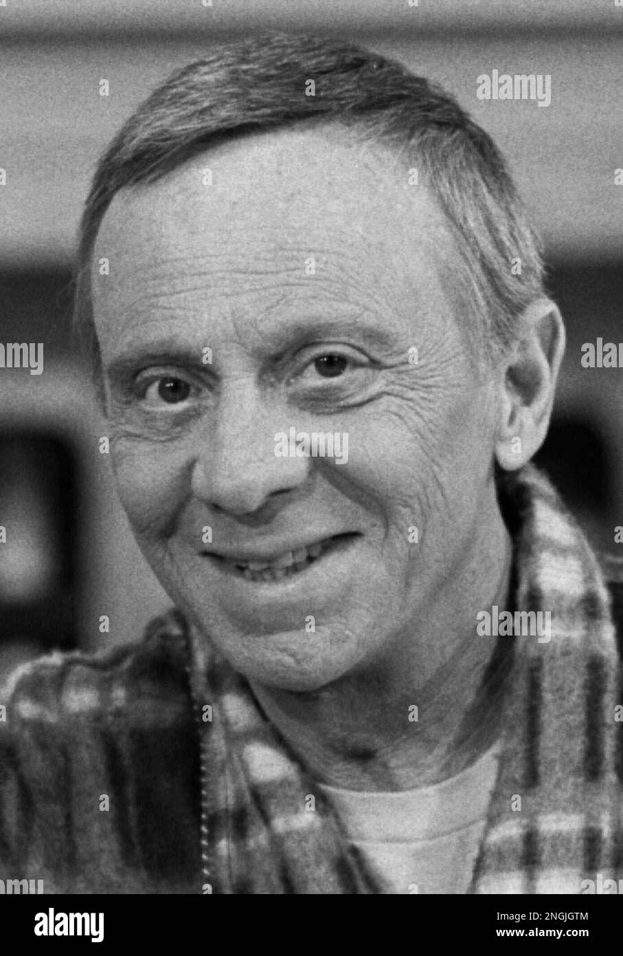 Actor Norman Fell, who played the irritable landlord Stanley Roper on